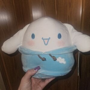 NWT Cinnamoroll In Blue Hoodie 8" Sanrio Hello Kitty Squishmallow Dog
